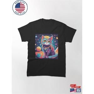 Sweet Little Cat With Yellow Eyes Looks At You Dreamily Classic T-Shirt